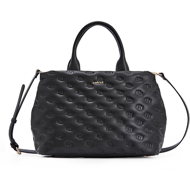 Bolsa Shopping Colcci Texture Pr25 Preto Feminino