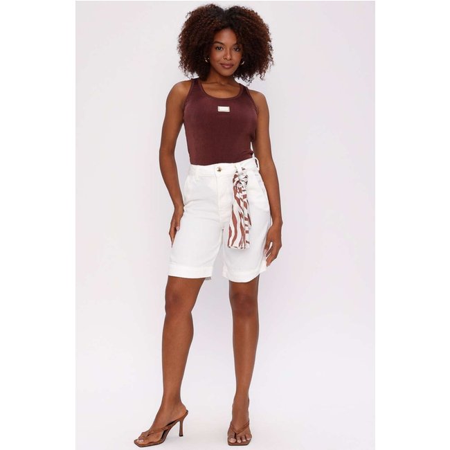 AGR BERMUDA 27 SUPER JEANS OFF WHITE Gatabakana