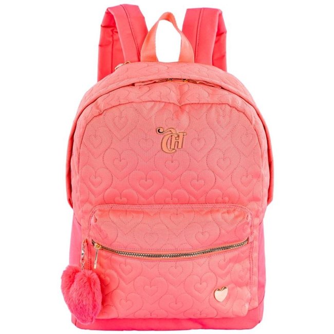 Infantil - Mochila Grande Capricho Crush Laranja - Pêssego Laranja