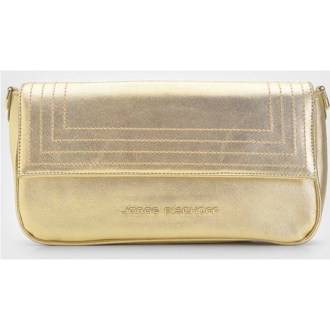 Bolsa Tiracolo Jorge Bischoff Metalizado Dourada