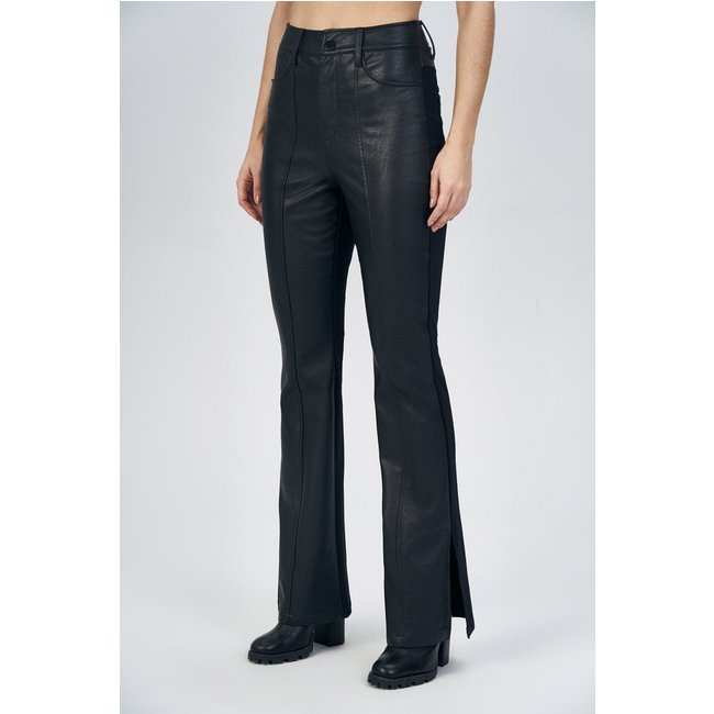 Calça Resinada com Fenda Feminina Acostamento
