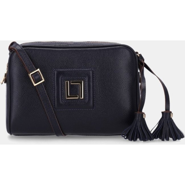 Bolsa Média Couro Luz Da Lua - 10005324 Luz Da Lua Azul