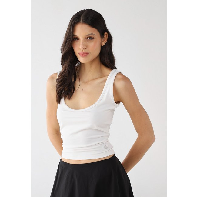 Regata Feminina adidas Originals Essentials Cropped Branca