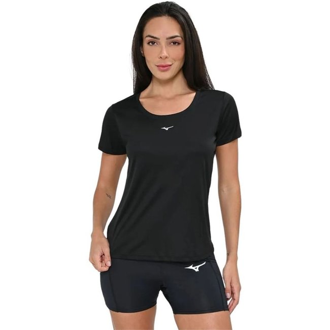 Camiseta Feminina Mizuno Run Spark Preta