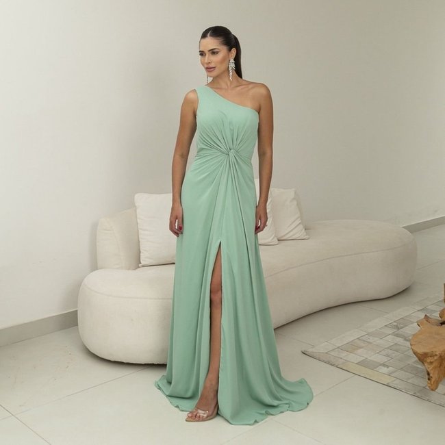 Vestido De Festa Auston Jennifer Verde