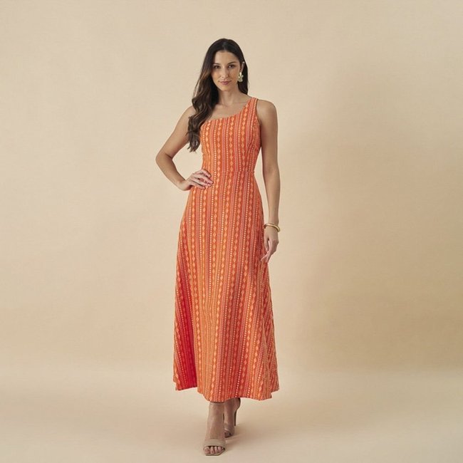 Vestido De Festa Auston Millei Laranja