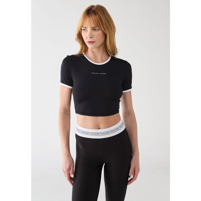 Blusa Cropped Feminina Colcci Sport Preta