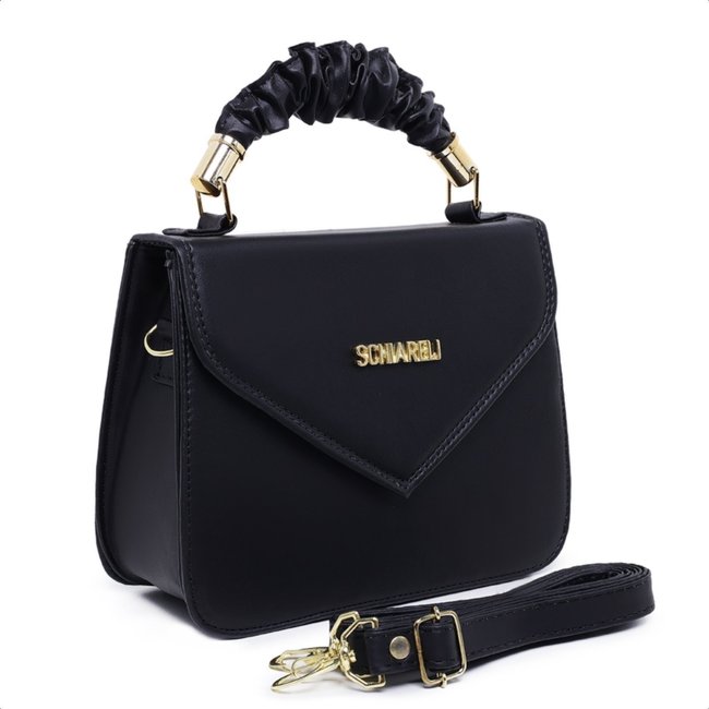 Bolsa Feminina Tira Colo Transversal Com Alça Removível 8140 Preto
