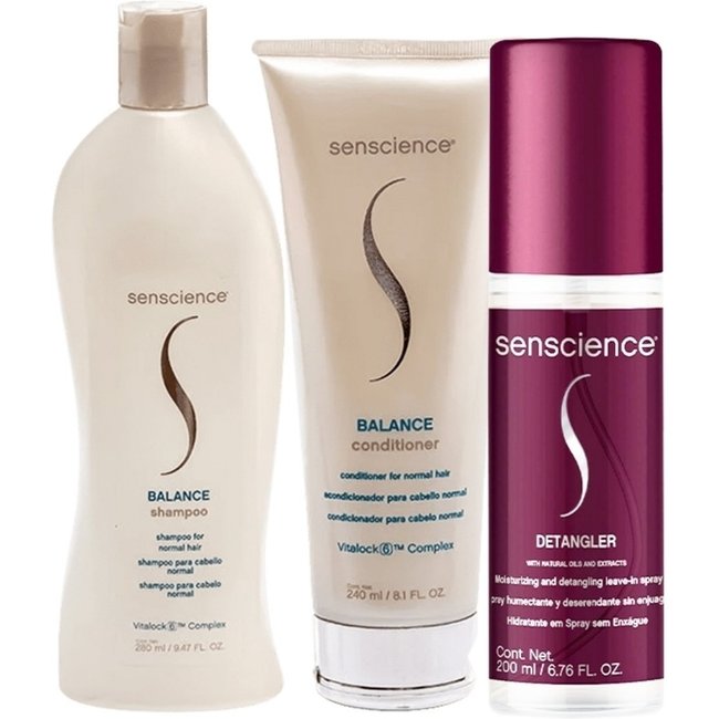 Kit Senscience Balance Detangler (3 produtos)