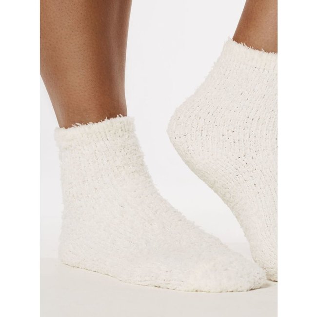 Meia Smooth Chenille Socks Off White Off-white