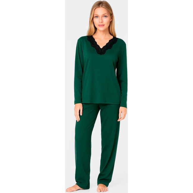 Pijama Longo Malha Sarah JOGE Longo Verde