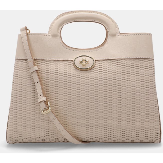 Bolsa Tote Grande Tear Marfim - 2000553 Luz Da Lua Bege