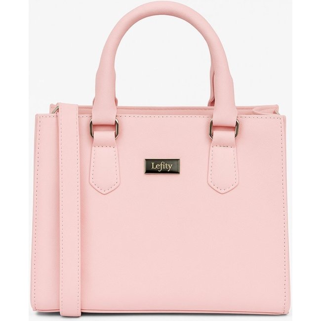 Bolsa Tiracolo Estruturada Cor Rosa Modelo Lady Marca Lefity