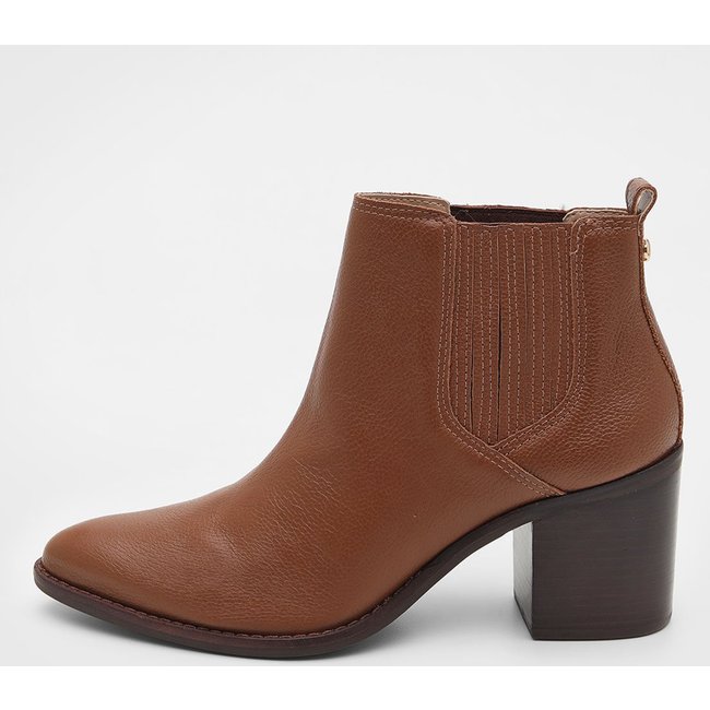Bota Feminina Jorge Bischoff Salto Bloco Marrom