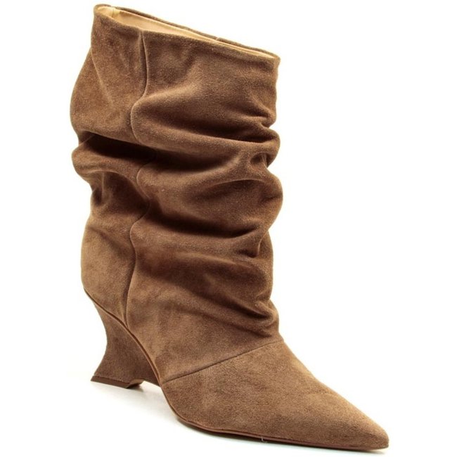 Bota couro cano curto cecconello 2880002 Marrom