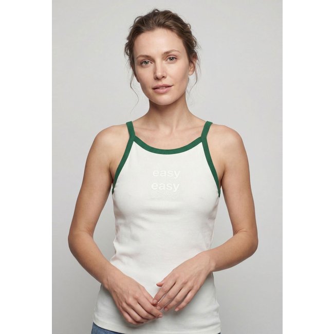 Regata Feminina Lança Perfume Estampa Easy Branca