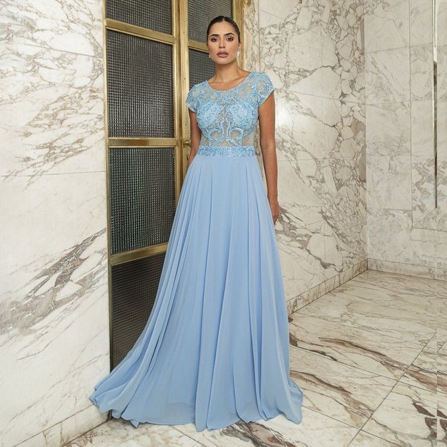 Vestido De Festa Auston Seville Azul