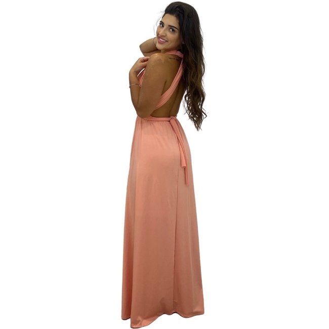 Vestido Madrinhas Casamento Multiformas Longo Rosa