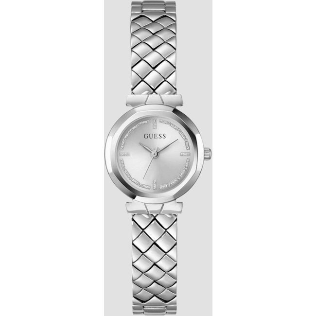 Relógio Guess Redondo Analógico Brilho Prata