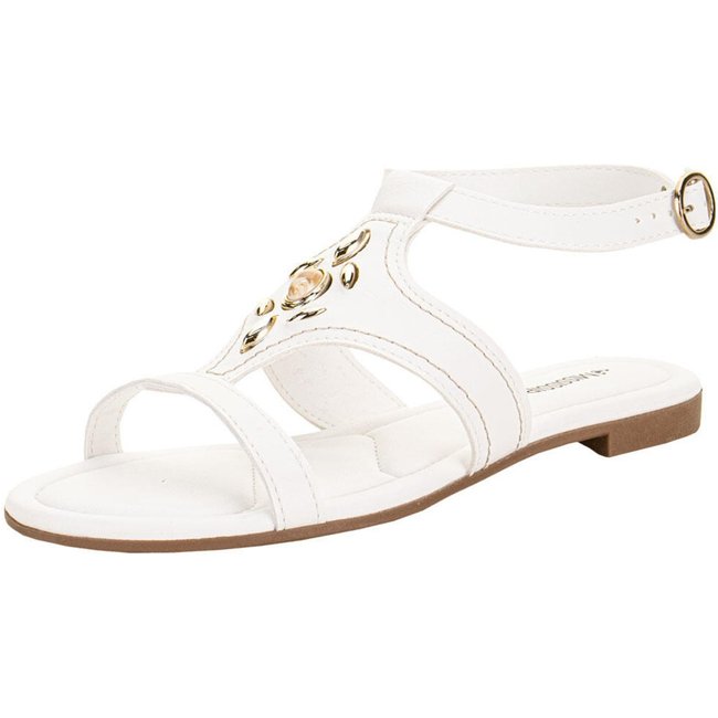 Sandália Feminina Flat Mississipi J0371 A0640371 Branco