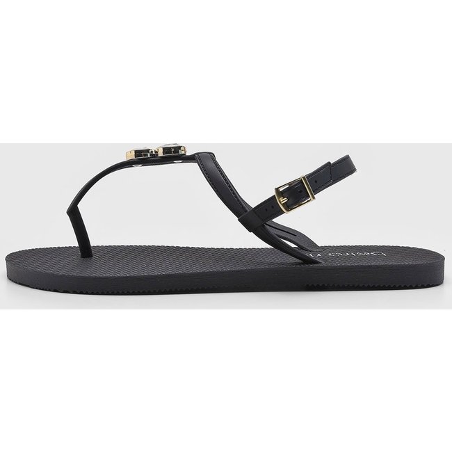 Chinelo Beira Rio Aplicação Preto
