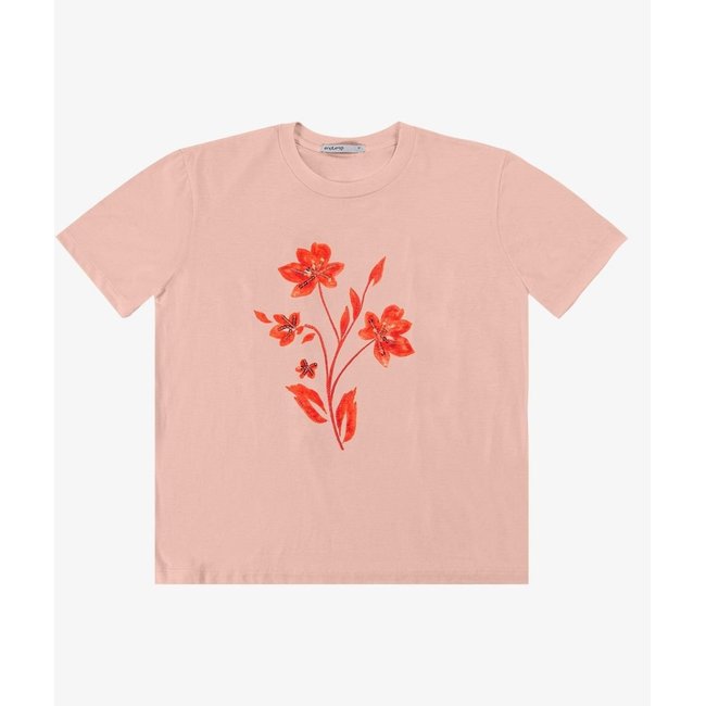 T- Shirt Feminina Meia Malha Endless Rosa