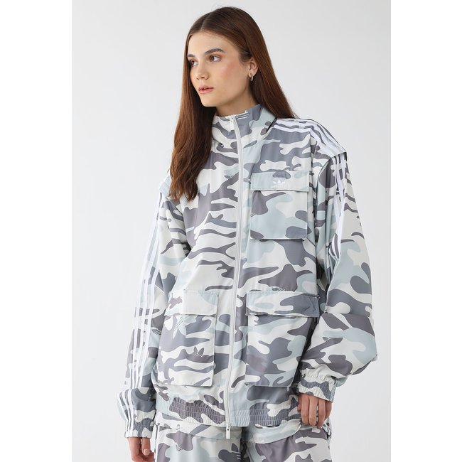 Jaqueta Feminina adidas Originals Camo Adilenium Cargo FB Utility Cinza