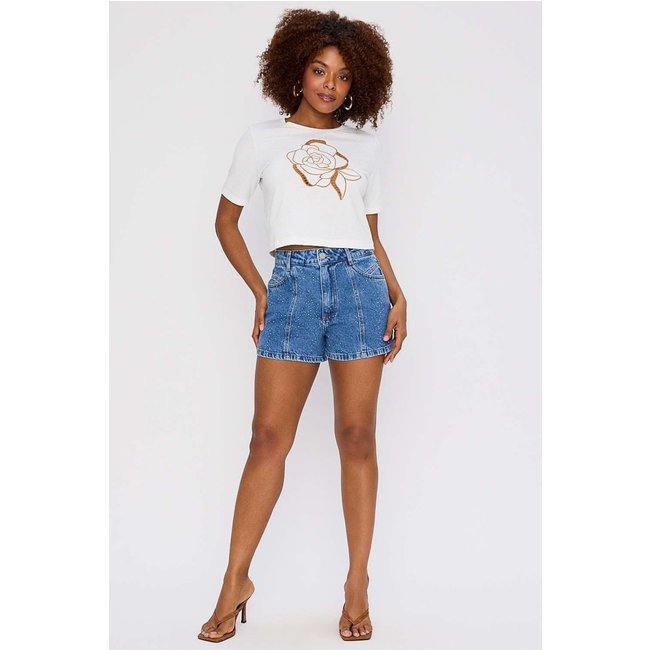 SHORTS BRILHO SUPERJEANS UNICA Gatabakana