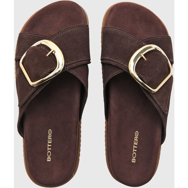 Rasteira Feminina Bottero Fivela Marrom