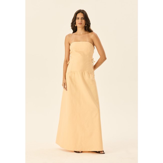Vestido Drop Waist Amarração Lateral