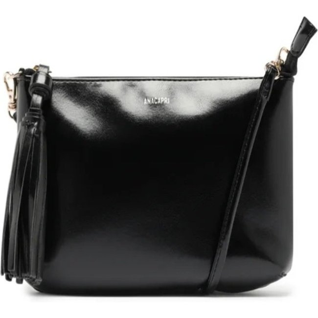 Bolsa Anacapri Tiracolo Média Tassel Preto