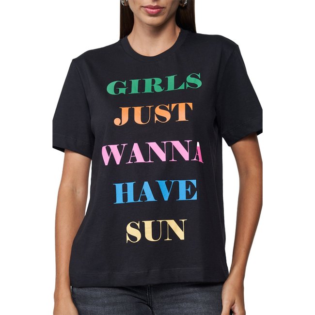 Camiseta Colcci Sun Pr25 Preto Feminino