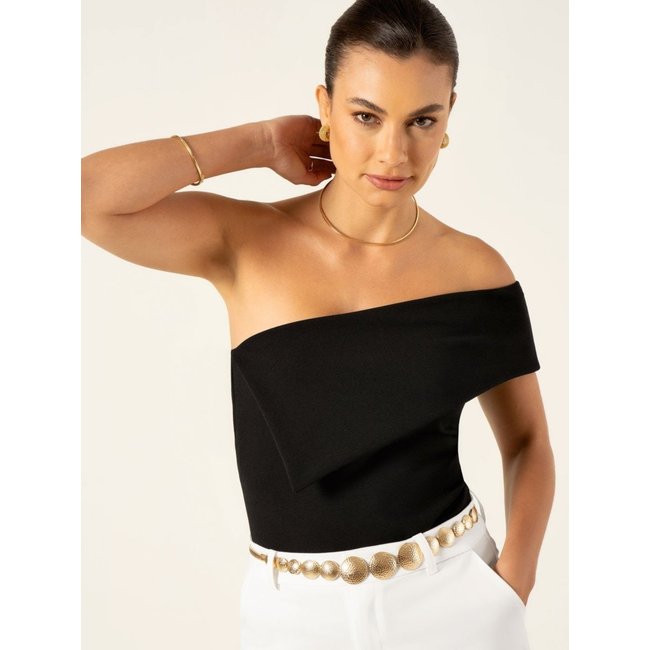 Blusa Ombro Só Preta Luandra