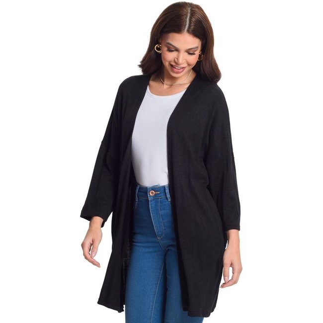 Cardigan Alongado Rovitex Preto