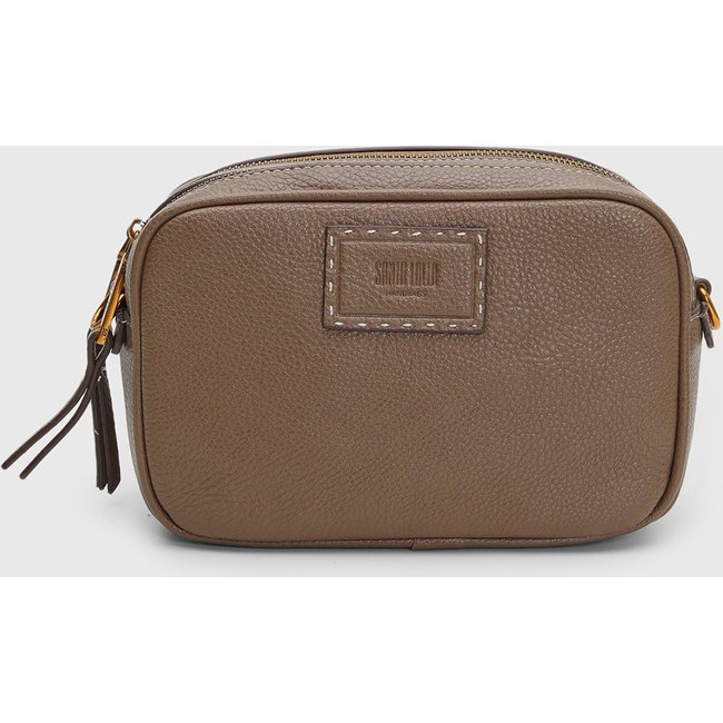 Bolsa Média Santa Lolla Acabamento Texturizado Marrom