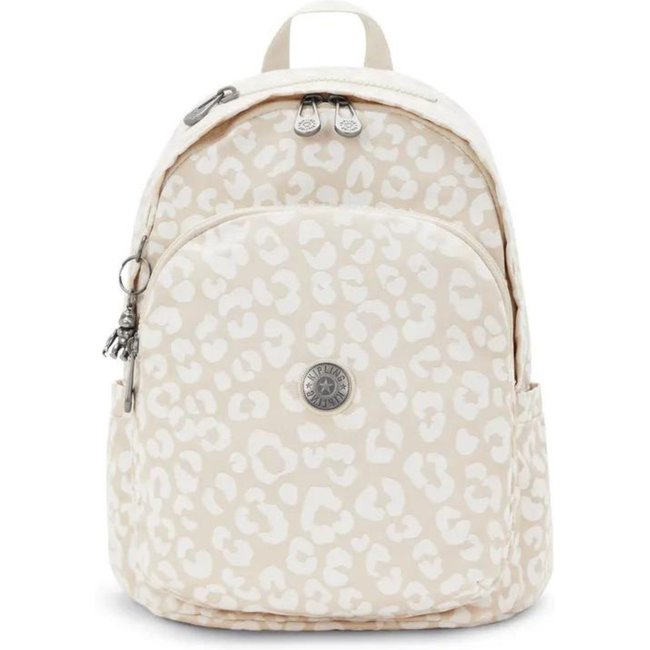 Mochila Kipling Delia White Cheetah J