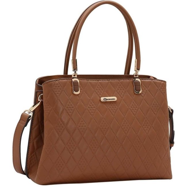 Bolsa Feminina Chenson Geométrico 3485261 Café