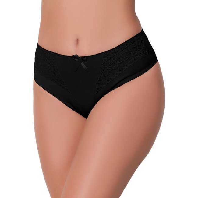 Calcinhas Gabi Lingerie Cotton Lingerie Com Detalhes Rendados Algodão Confortável Preto