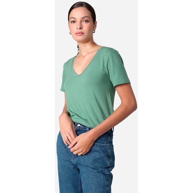 Camiseta Feminina Modal V Tech Premium