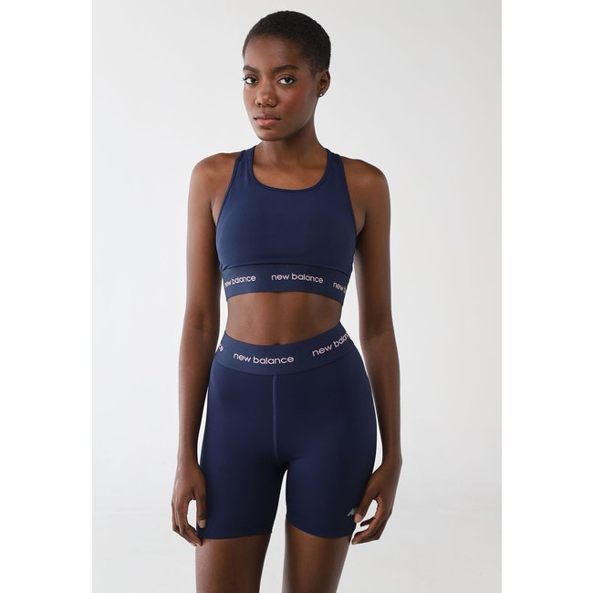 Top Feminino New Balance Sport Essentials Active Azul Marinho