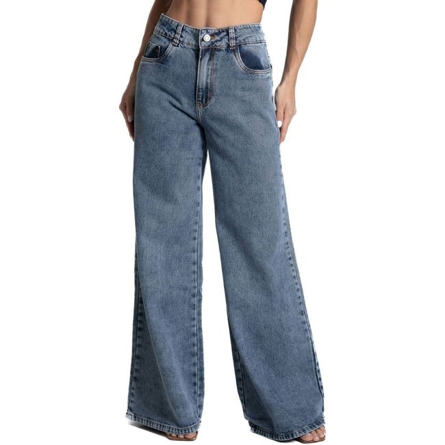 Calça Jeans Sawary Wide Leg - 281939 - Azul - Sawary