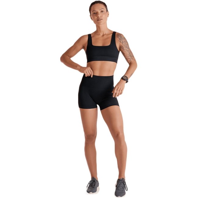 Shorts Lupo Sport Canelado Seamless 71382 Preto