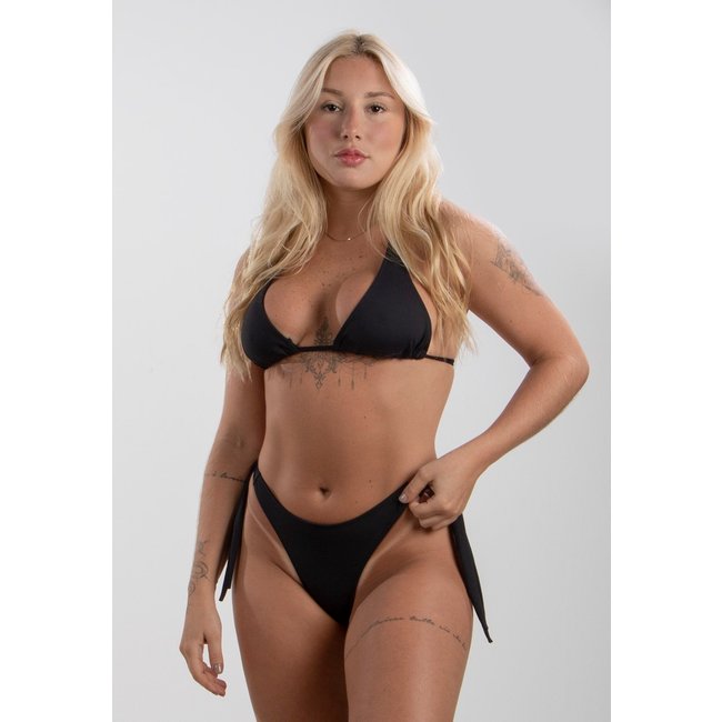 Biquíni Rioutlet Cortinão Moda Praia Preto