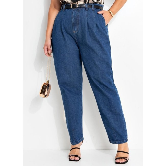 Calça Em Jeans Jeans Azul Escuro Marguerite