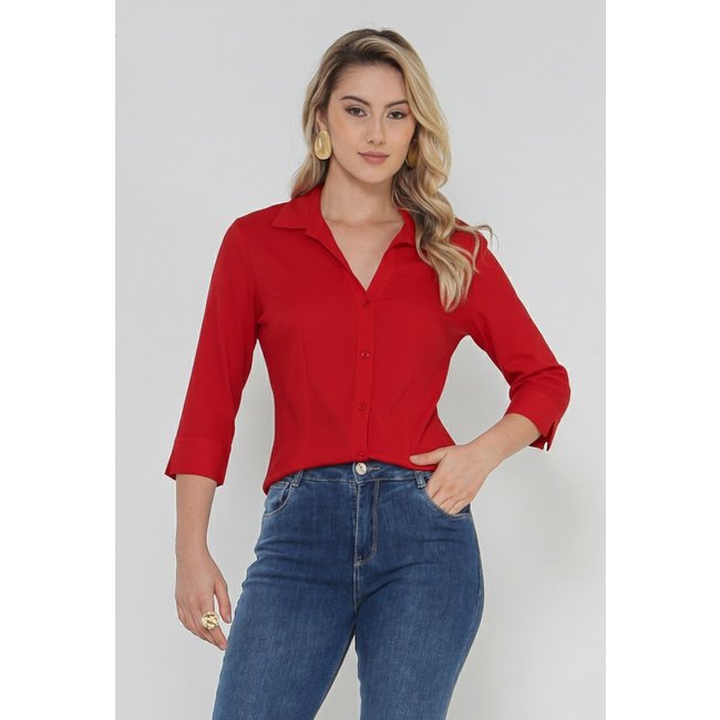 Camisa Intens Manga 3/4 Viscose Elastano
