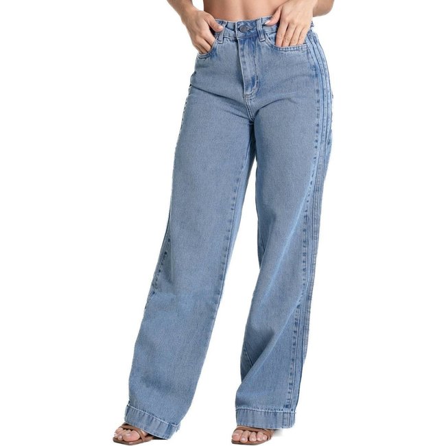 Calça Jeans Sawary Wide Leg - 280531 - Azul - Sawary