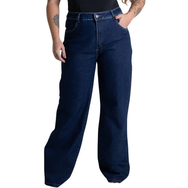 Calça Jeans Sawary Wide Leg - 280006 - Azul - Sawary