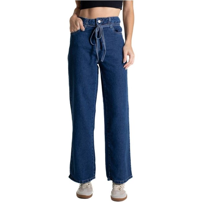 Calça Jeans Sawary Wide Leg Petit - 280814 - Azul - Sawary