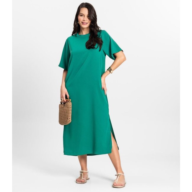 Vestido Feminino Midi em Twill Cey Rovitex Verde