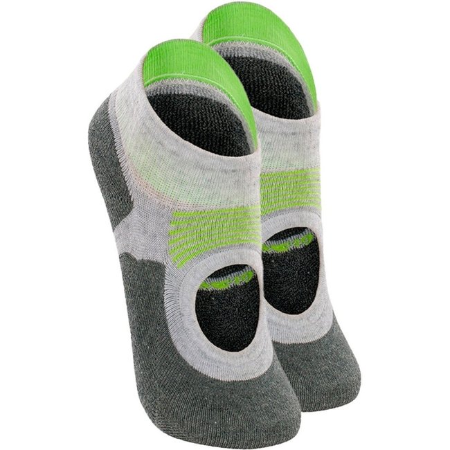 Kit 2 Pares de Sapatilhas Antiderrapante Pilates Lupo 3286-002 Cinza